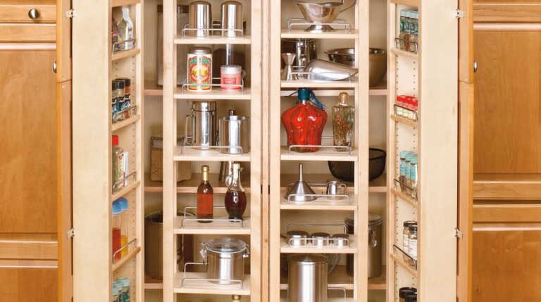 Wood Swing Out Pantry
