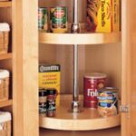 (2) Shelf Wood Classic Full Circle Wall Lazy Susan