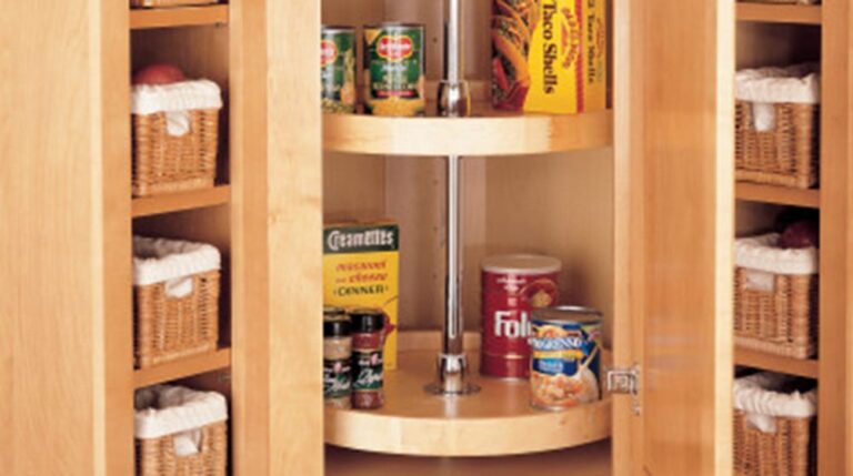 (2) Shelf Wood Classic Full Circle Wall Lazy Susan