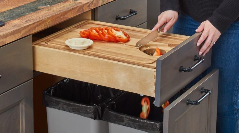 Cut-Out Cutting Board Drawer