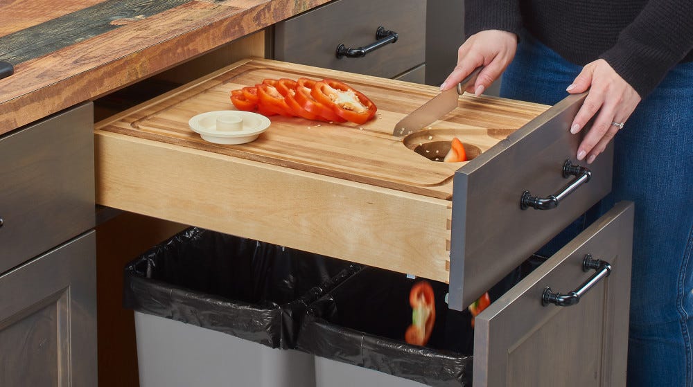 Cut-Out Cutting Board Drawer Cut-Out Cutting Board Drawer