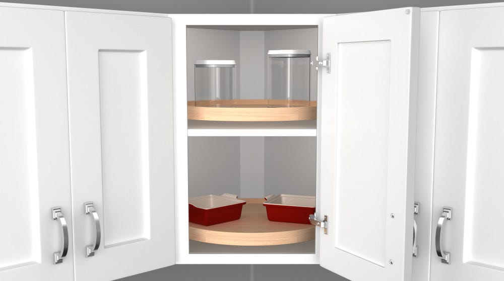 Single Shelf Wood Classic Full Circle Wall Lazy Susan Single Shelf Wood Classic Full Circle Wall Lazy Susan