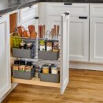 Wood Base Cabinet Modular Pullout Organizer w/ Soft Close