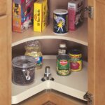 RAS Polymer Kidney-Shaped Single Shelf Bottom Mount Lazy Susan