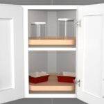 Single Shelf Wood Classic D-Shaped Wall Lazy Susan