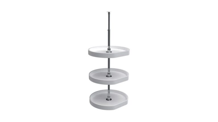 (3) Shelf RAS Polymer D-Shaped Lazy Susans
