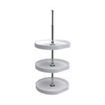 (3) Shelf RAS Polymer D-Shaped Lazy Susans