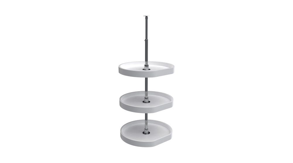 (3) Shelf RAS Polymer D-Shaped Lazy Susans (3) Shelf RAS Polymer D-Shaped Lazy Susans