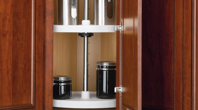 Full Circle (2) Shelf Value Line Polymer Wall Susan w/ Telescoping Post