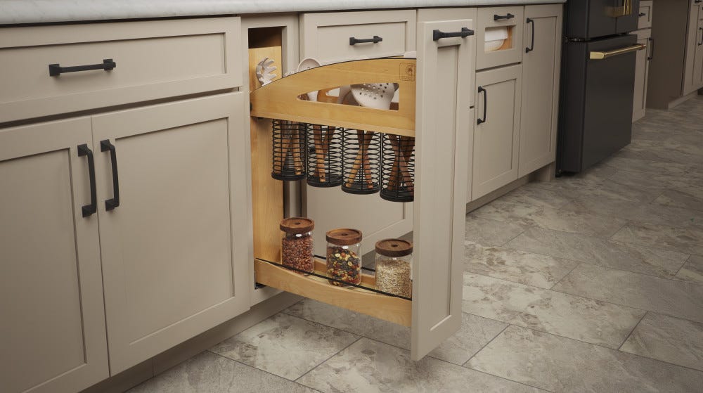 Craftsman Collection Solid Wood Utensil Pullout Organizer w/ BLUM Soft-Close Craftsman Collection Solid Wood Utensil Pullout Organizer w/ BLUM Soft-Close
