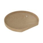 Natural Wood D-Shape Lazy Susans