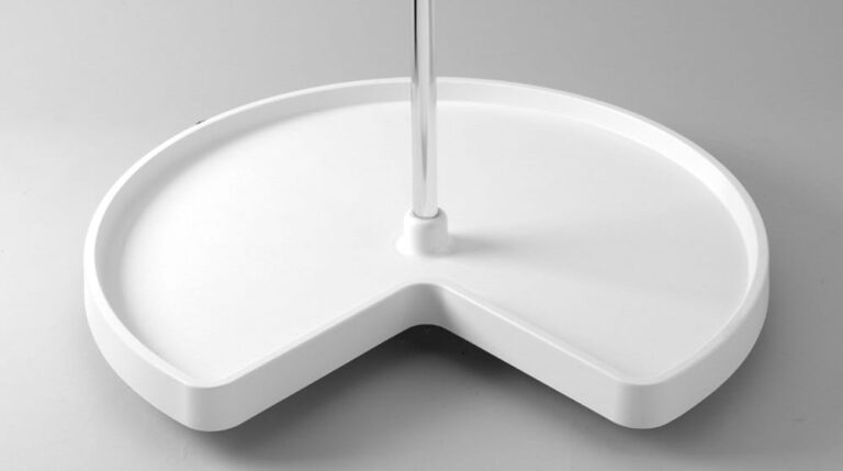 Polymer Value Line Kidney-Shaped 2-Shelf Lazy Susans