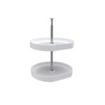 RAS Polymer D-Shaped 2-Shelf Lazy Susan