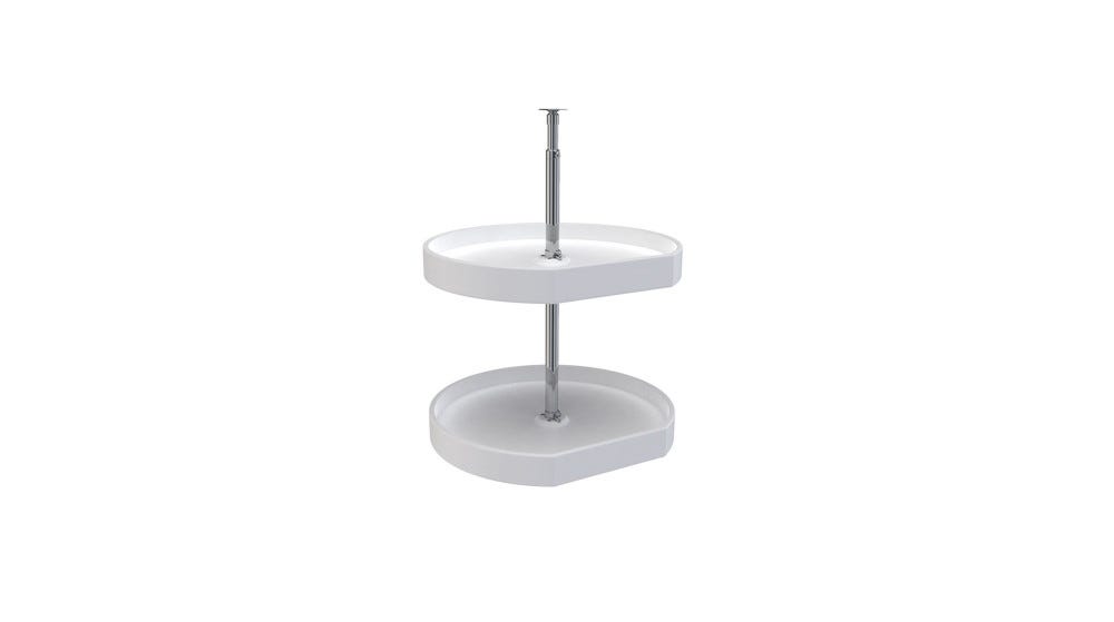 RAS Polymer D-Shaped 2-Shelf Lazy Susan RAS Polymer D-Shaped 2-Shelf Lazy Susan
