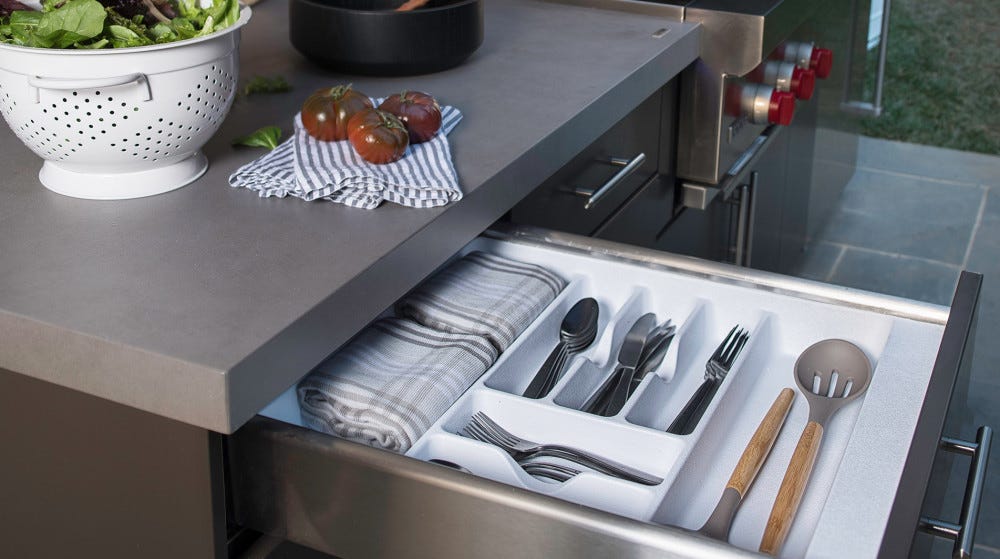 Polymer Trim to Fit Glossy Cutlery Tray Insert Polymer Trim to Fit Glossy Cutlery Tray Insert