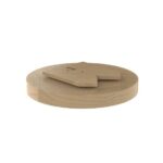 Single Shelf Banded Wood Full Circle Lazy Susan