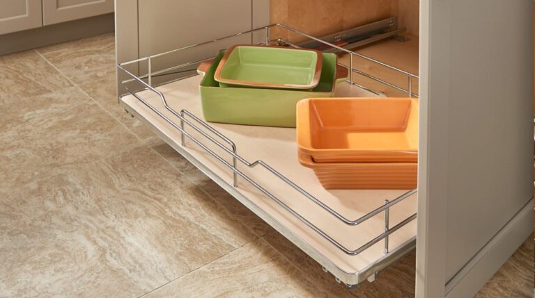 Solid Bottom Pullout Shelf