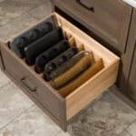 Craftsman Collection Solid Wood Adjustable Deep Drawer Divider Insert for Base Cabinet Drawers