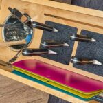 Base Cabinet Pullout w/Knife Block & Utensil Bins
