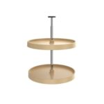 Full Circle (2) Shelf Value Line Polymer Susan w/ Telescoping Post