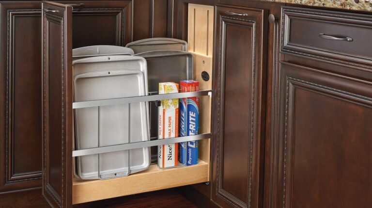 Base Cabinet Pullout w/ Tray Divider/Foil Wrap Holder