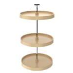 Full Circle (3) Shelf Value Line Polymer Wall Susan w/ Telescoping Post