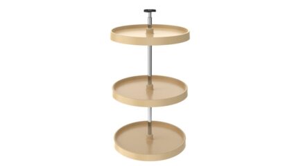 Full Circle (3) Shelf Value Line Polymer Wall Susan w/ Telescoping Post