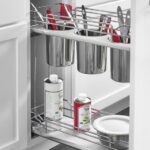 Contemporary Base Cabinet Pullout w/Utensil Bins