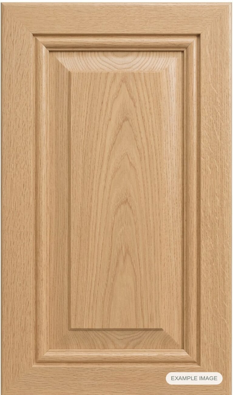 Andrea cabinet door in unfinished White Oak, made to size