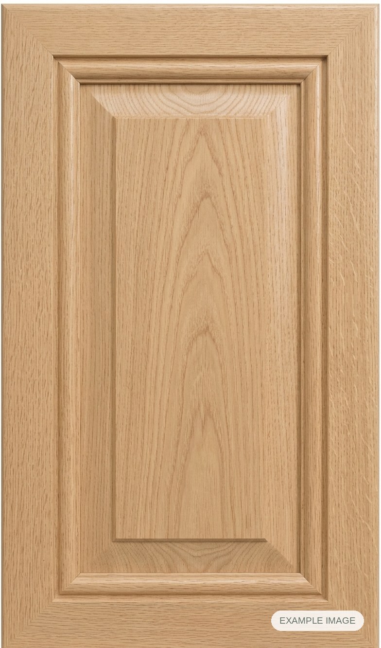 Andrea cabinet door - White Oak Andrea cabinet door in unfinished White Oak, made to size