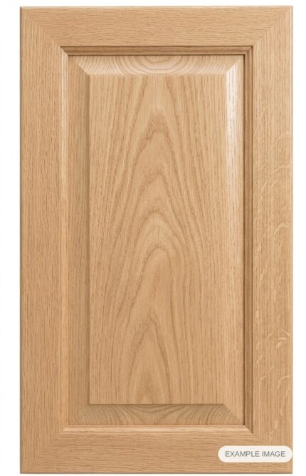 Aspen cabinet door in unfinished White Oak, made to size