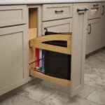 Craftsman Collection Solid Wood Tray Divider/Foil Wrap Holder Pullout w/ BLUM Soft-Close
