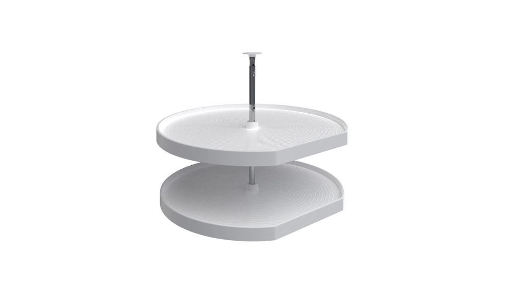 Polymer D-Shape 2-Shelf Lazy Daisy Polymer D-Shape 2-Shelf Lazy Daisy