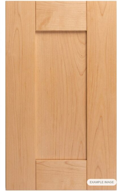 Barcelona Solid cabinet door in unfinished Maple Select, made to size