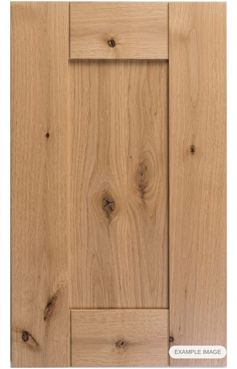 Barcelona Solid cabinet door in unfinished White Oak, made to size