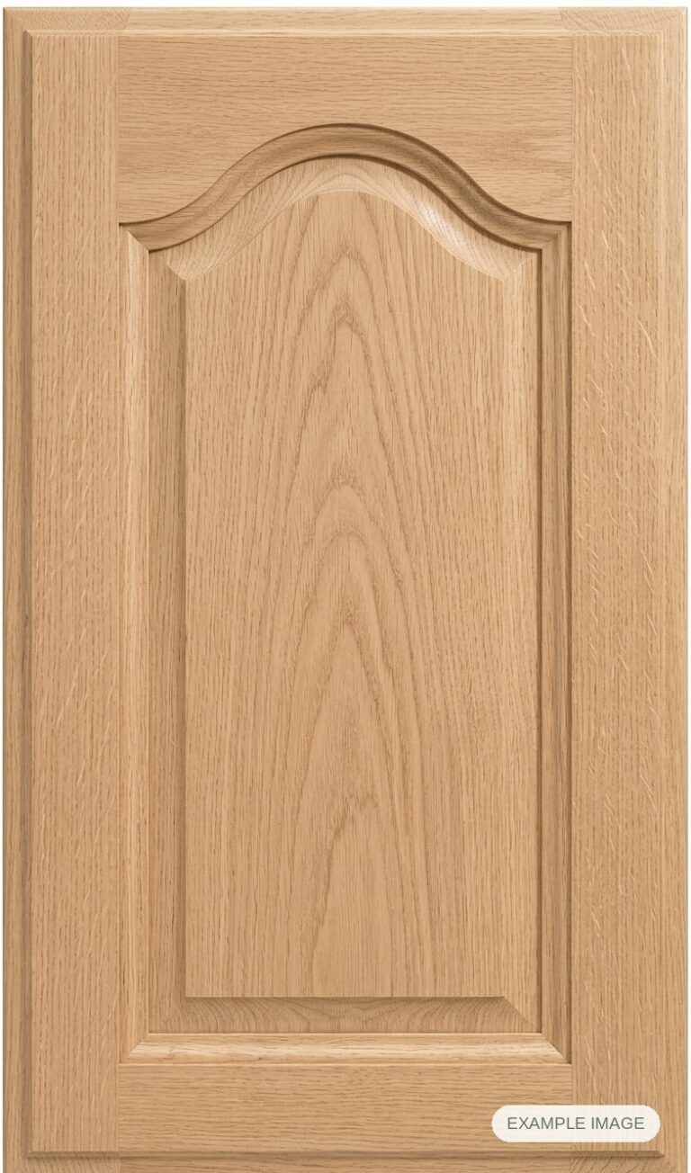 Bordeaux cabinet door in unfinished White Oak, made to size