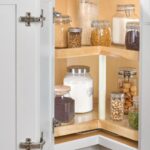 Wood Classic Kidney-Shaped Single Shelf Lazy Susan