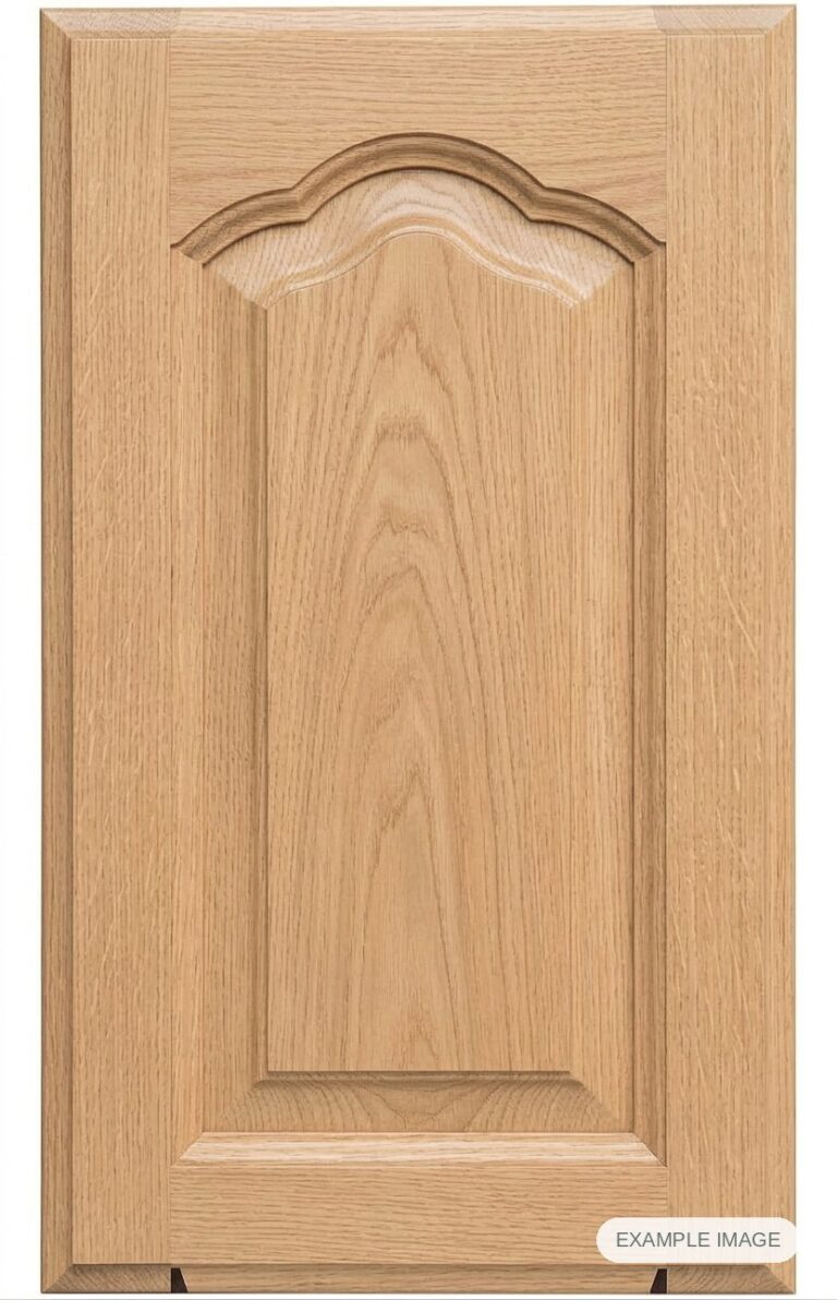 Cabernet cabinet door in unfinished White Oak, made to size