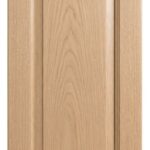 California Solid cabinet door in unfinished White Oak, made to size