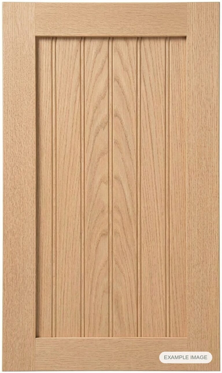 Camden cabinet door in unfinished White Oak, made to size