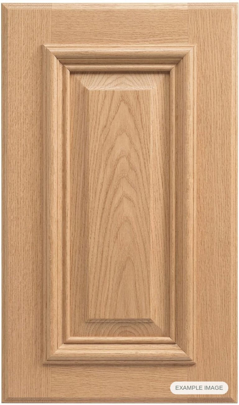 Carmel cabinet door in unfinished White Oak, made to size