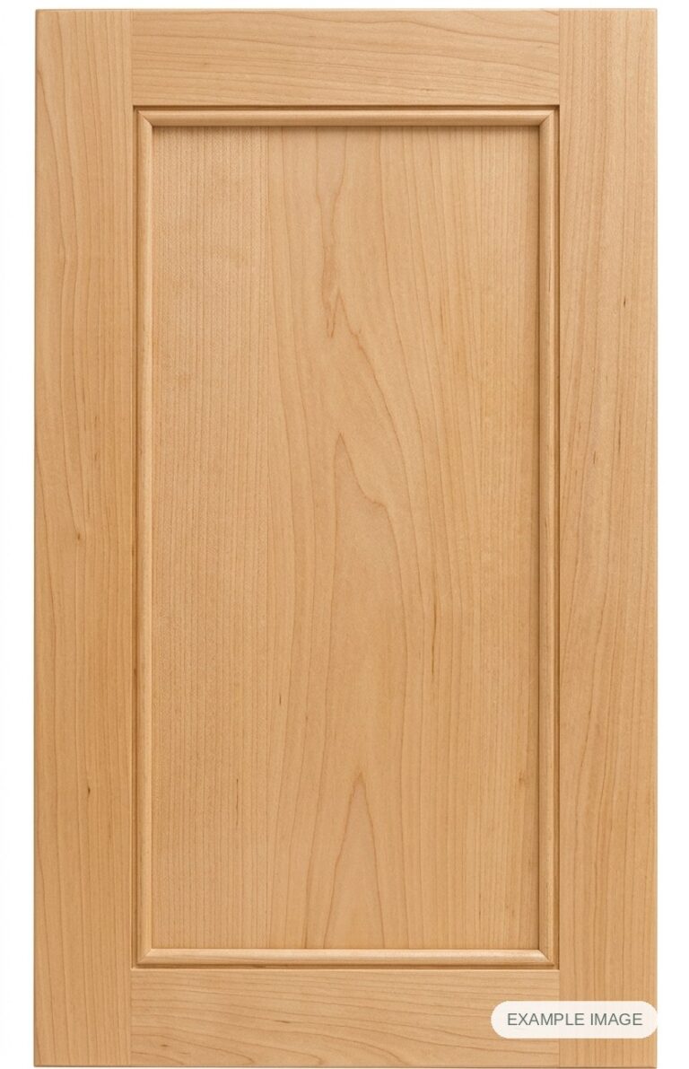 Cascade cabinet door in unfinished Maple Select, made to size