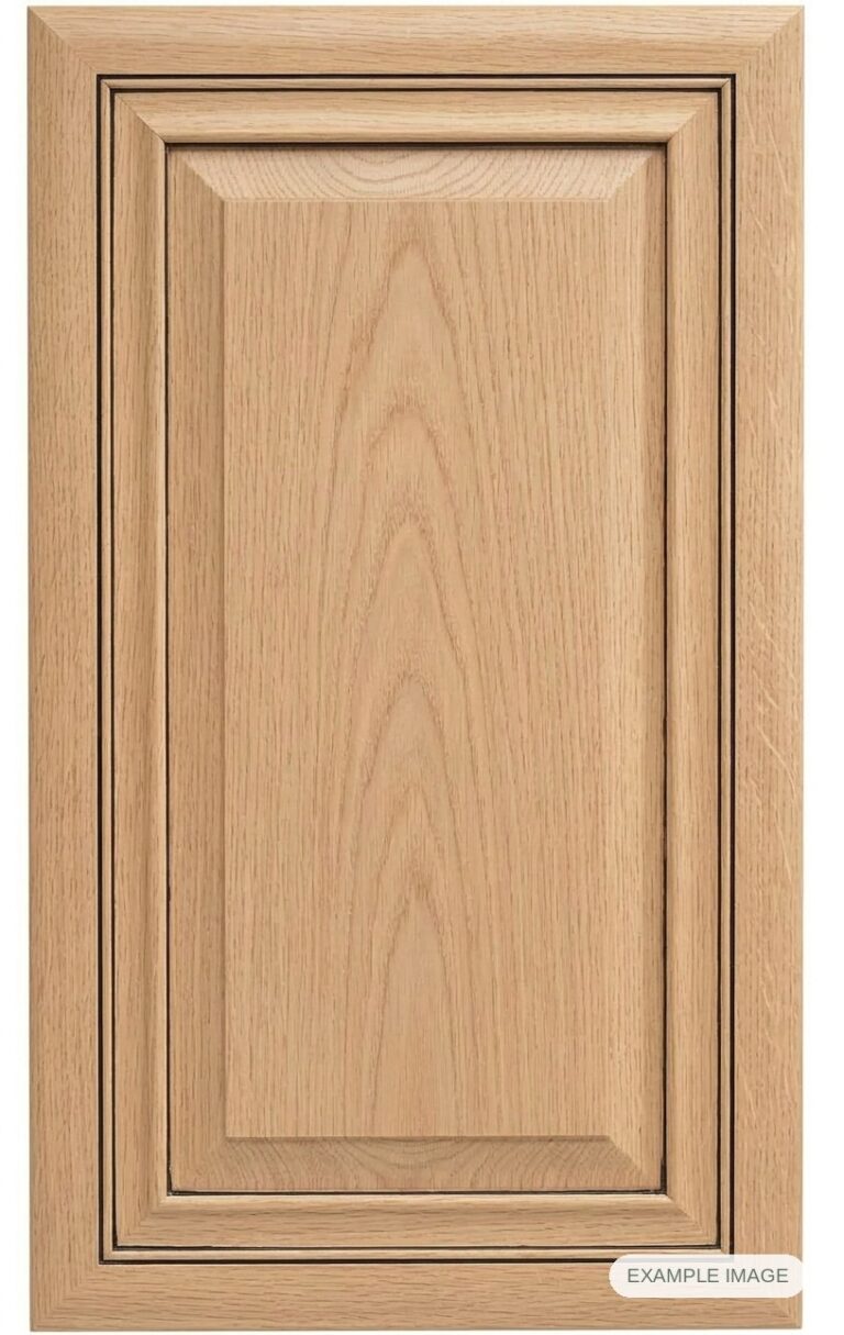 Catalina cabinet door in unfinished White Oak, made to size