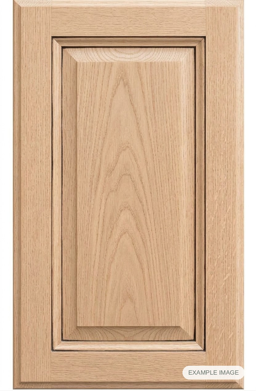 Chardonnay cabinet door - White Oak Chardonnay cabinet door in unfinished White Oak, made to size