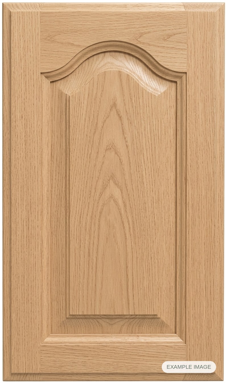 Chateau cabinet door - White Oak Chateau cabinet door in unfinished White Oak, made to size