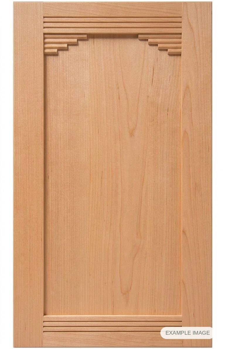 Cheyenne (Inset Panel) cabinet door in unfinished Maple Select, made to size
