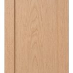 Cheyenne (Solid Panel) cabinet door in unfinished White Oak, made to size