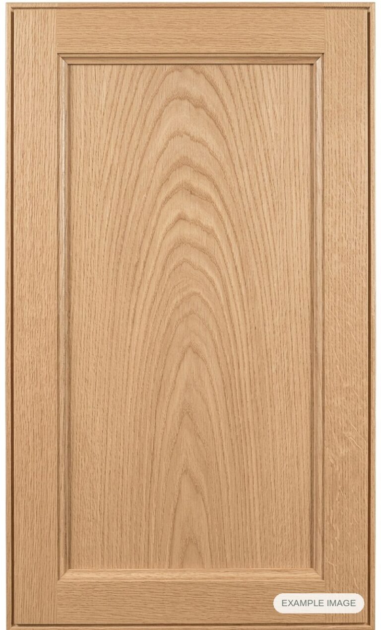 CNS #18 with R-8 cabinet door in unfinished White Oak, made to size