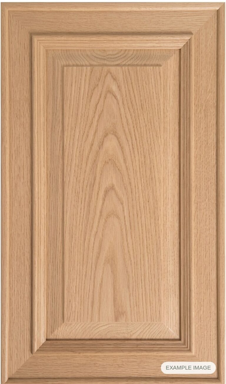 Columbia cabinet door in unfinished White Oak, made to size