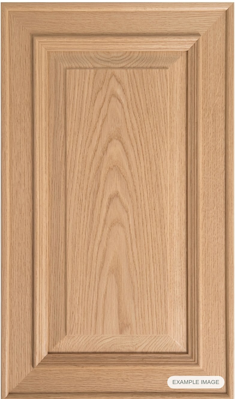 Columbia cabinet door - White Oak Columbia cabinet door in unfinished White Oak, made to size
